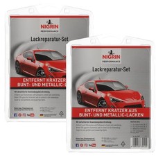 Nigrin 2x Lack-Reparatur Set Kratzer-Entferner Auto Reparieren Kratzer entfernen