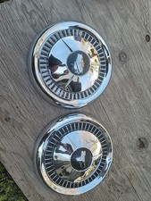 Pair 1957 Chevrolet 150 210 Sedan Wagon Chrome Hubcaps Dog Dish Pair 1957 Chevrolet 150 210 Sedan Wagon Chrome Hubcaps Dog Dish