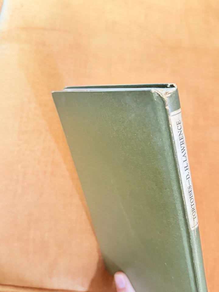 Antique Vintage D H LAWRENCE Tortoises Book 1st Edition 1921 Beautiful Cover - Image 4 of 4