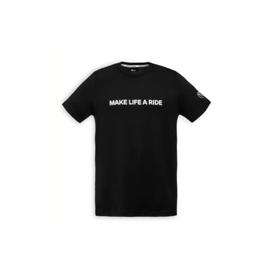 ORIGINAL BMW Motorrad T-Shirt Make Life A Ride Herren Schwarz