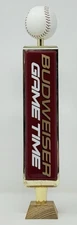 Budweiser Game Time 12" Beer Tap Handle w/Baseball Topper - NOS