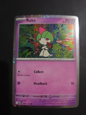 Pokemon TCG Mega Evolutions Ralts Cosmos Holo #58/132