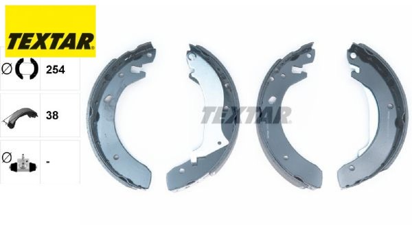 Textar 91055600 Bremsbackensatz 4 Bremsbacken Trommelbremse FüR Land Rover-image