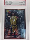 Topps 1996-97 Finest Kobe Bryant Rookie W/Coating #74 Common Bronze Base PSA 10