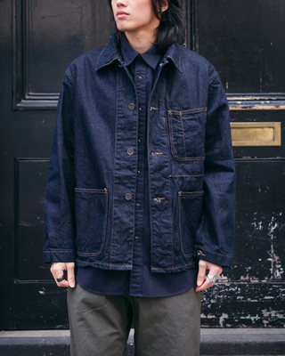 Engineered Garments Workaday Utility Jacket Chore Coat Indigo Cone