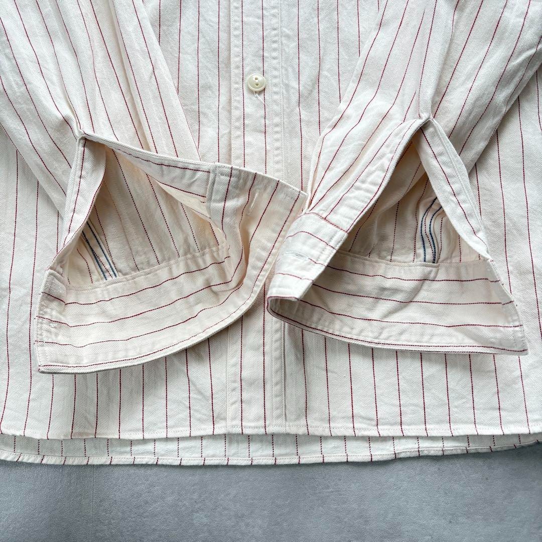 BUZZ RICKSONS Herringbone Striped Work Shirt Size… - image 10