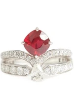CHAUMET JOSEPHINE ECLAT RUBY AND DIAMOND RING
