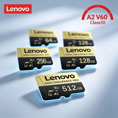 Lenovo 64GB 128GB 256GB 512GB Micro SD Card V60 100MB/s Memory Card 4K Video