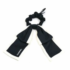 CHANEL Silk Ribbon Scrunchie Hair Accessory AA7530 Women's Authentic From Japan