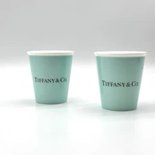 Tiffany & Co. Ceramic Coffee Cups – Set of 2 with Original Box
