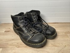 Dr Martens Made In England Chunky Sole Y2K Work boots Black Leather 11 8A07