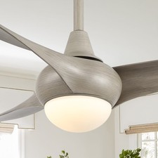 JONATHAN Y Aviator Coastal Vintage Iron/Plastic Integrated LED Ceiling Fan