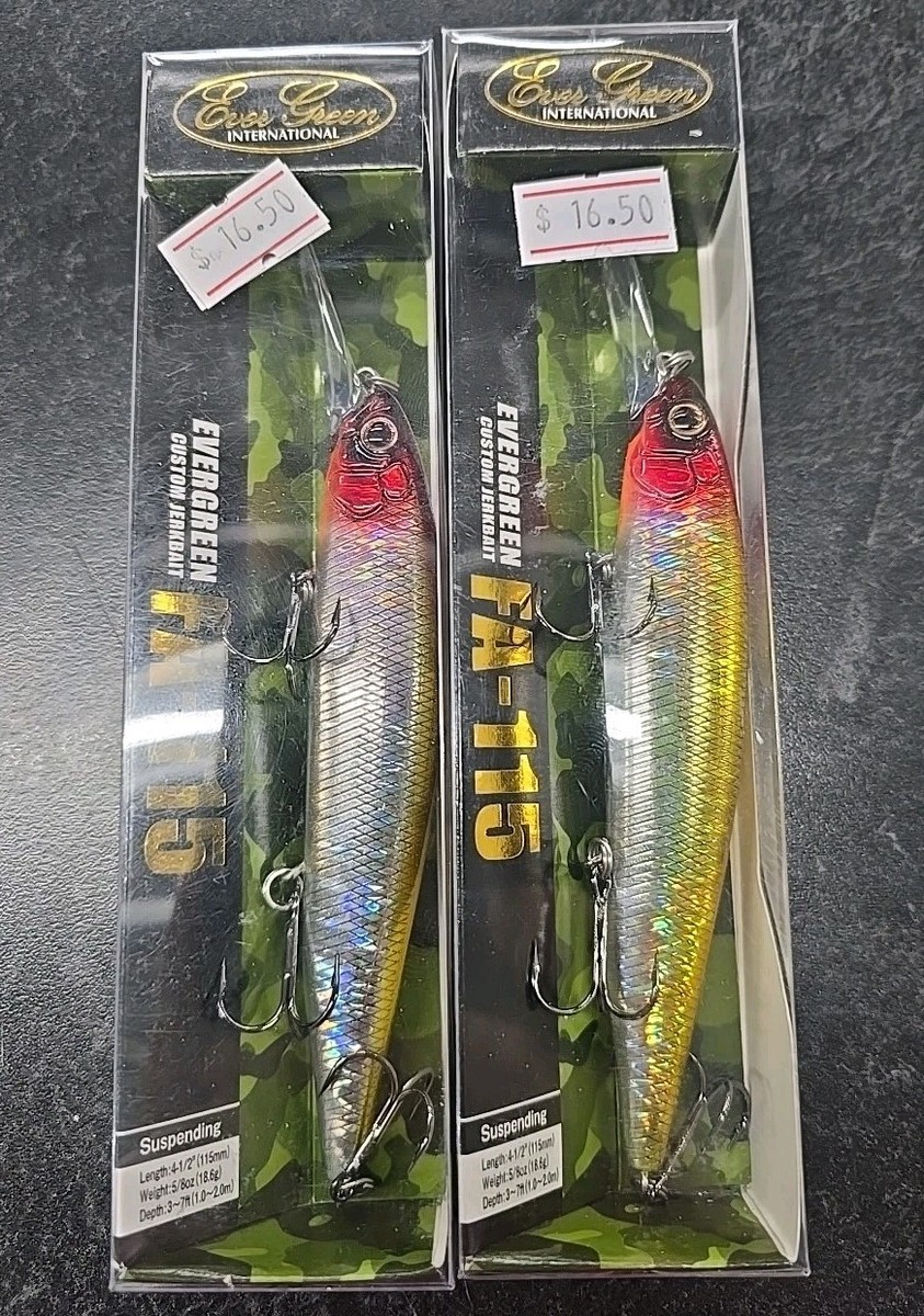 【メ1010-09】Clown EVERGREEN FA-115 Jerkbait (4 1/2