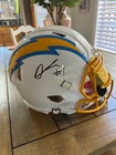 Quentin Johnston Signed Full Size Helmet Authentic On-Field - Fanatics COA