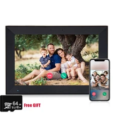  10.1" WiFi Digital Picture Photo Frame Touch with 32GB Storage free 64G TF Card