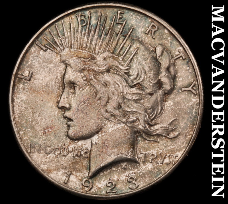1923-S Silver Peace Dollar - Scarce  Better Date  No Reserve  #M235