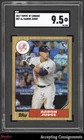 2017 Topps '87 Topps Silver Pack Chrome #87AJ Aaron Judge RC ROOKIE SGC 9.5 MINT