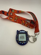 2004 Tamagotchi Connection V3 - Blue Stars Cosmic Lanyard Inclded Tested Working