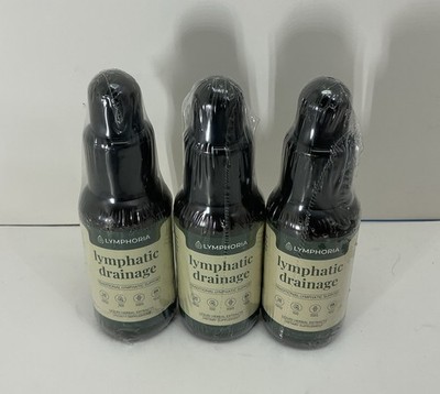3-Pack Lymphoria Lymphatic Drainage Drops 59ml (2oz)  Detox & Bloat Relief  New