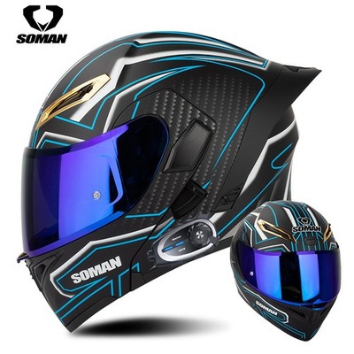 Bluetooth Modular Motorcycle Helmet Built-in Camera Recorder Intercom Headset