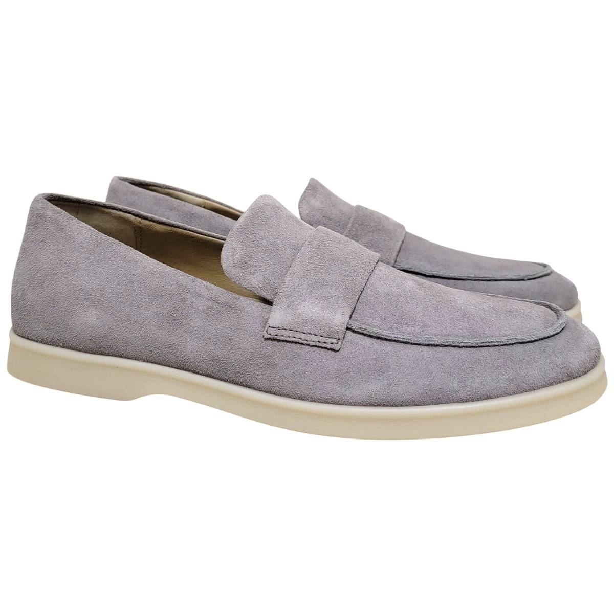VINCE Salerno Loafer Shoes Smoke Gray Suede Mens Size 8 NWOT Vince Camuto M Loafer Casual Shoes for Men for sale | eBay main image 4