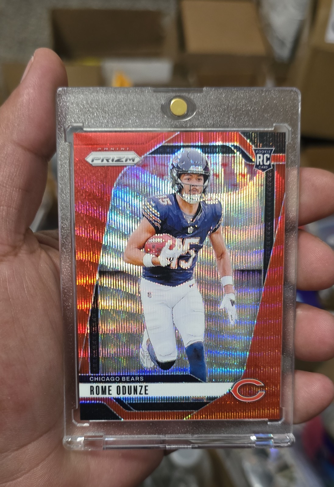 🏈2024 Panini Prizm - Rookies Rome Odunze #385 Red Wave Prizm /149 (RC)