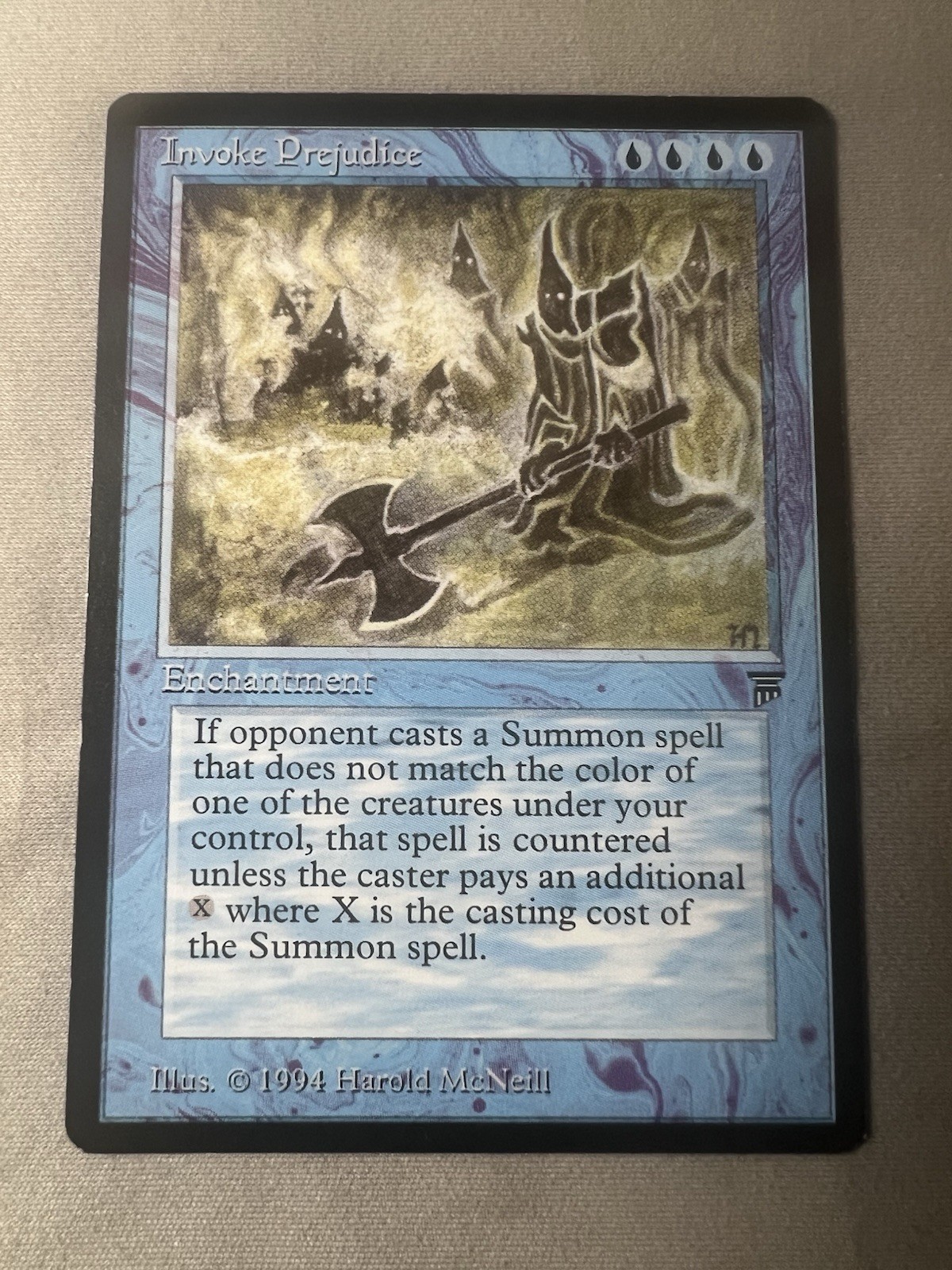 MTG "Invoke" "Prejudice" Legends Regular Rare in NM/MT Condition