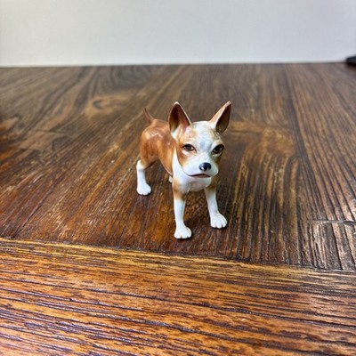 French Bulldog  Miniature Dog Figurine Japan Shiken Porcelain 2 Inch