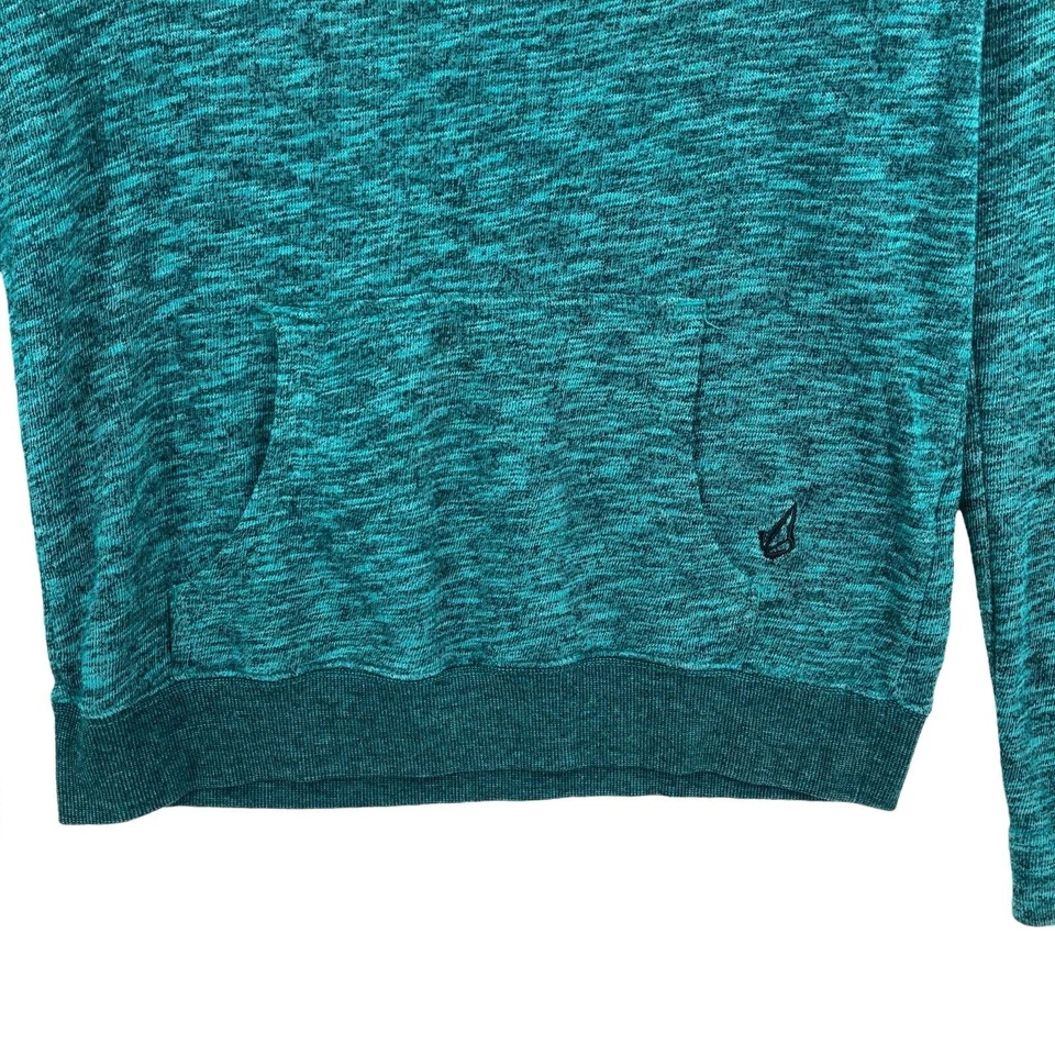 Suéter Pullover Volcom Para Mujer Verde Algodón Manga Larga con Bolsillos Talla X-Pequeño Foto 2 de 4
