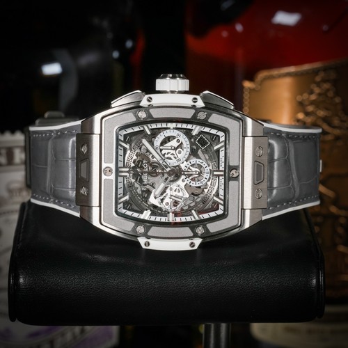 Hublot Spirit of Big Bang | White Titanium Skeleton Chronograph 42mm | Full Set