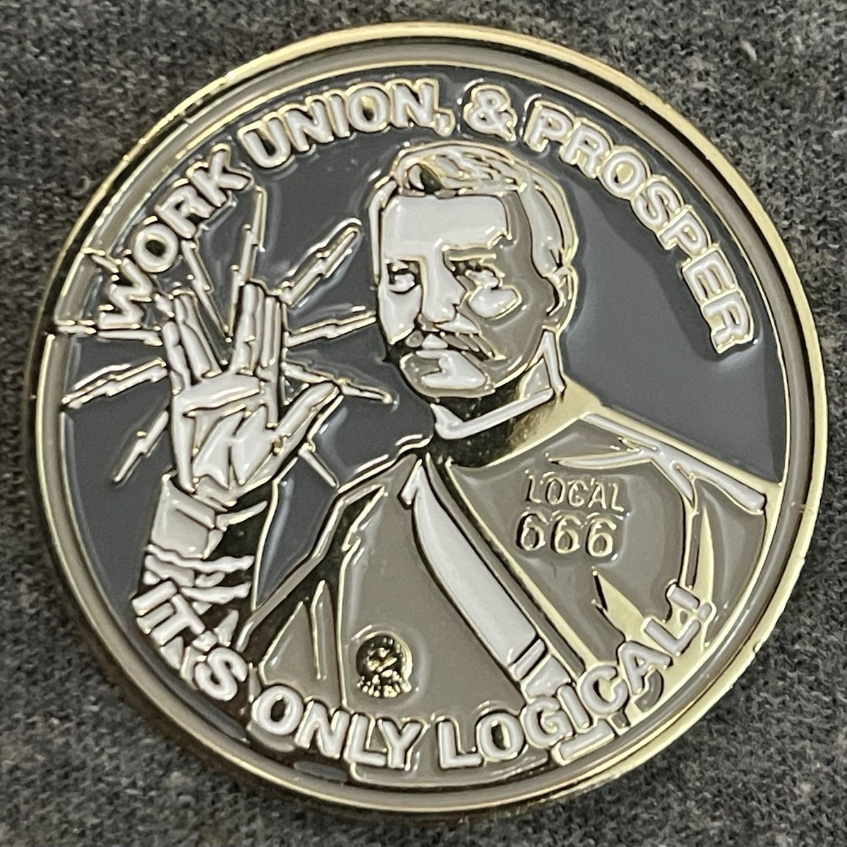 IBEW Local 666 Challenge Coin Richmond Virginia Helping Hands Star IBEW Local 666 Challenge Coin Richmond Virginia Helping Hands Star