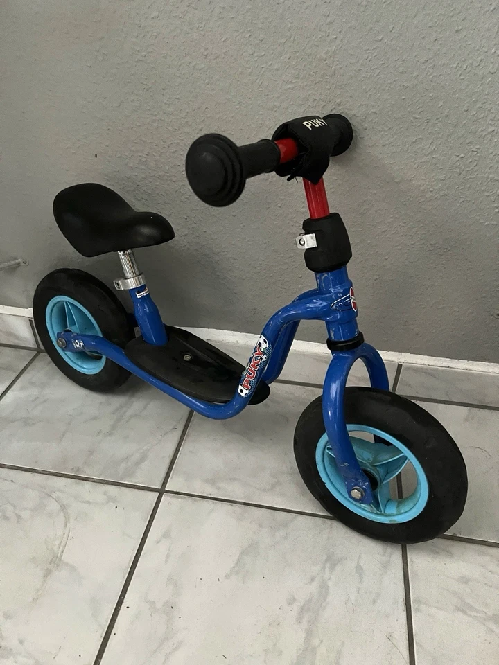 PUKY Blau rotes Laufrad  LRM 8 Zoll ab 2 Jahren