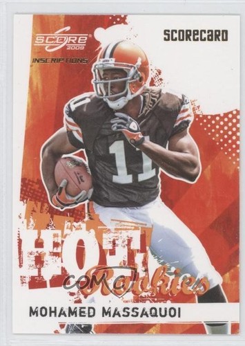 2009 Score Inscriptions Hot Rookies Scorecard /100 Mohamed Massaquoi #23 RC