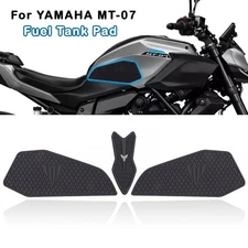 Rubber Side Fuel Tank Pad For Yamaha MT-07 2025 Non-Slip Gas Grip Guard Stickers
