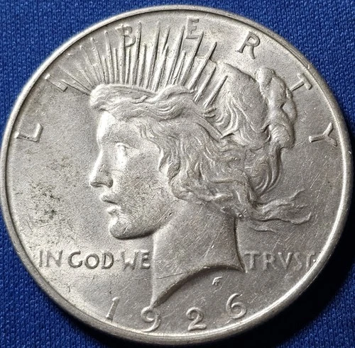 1926-D Peace Dollar 90% Silver $1 Dollar.  Nice High Grade