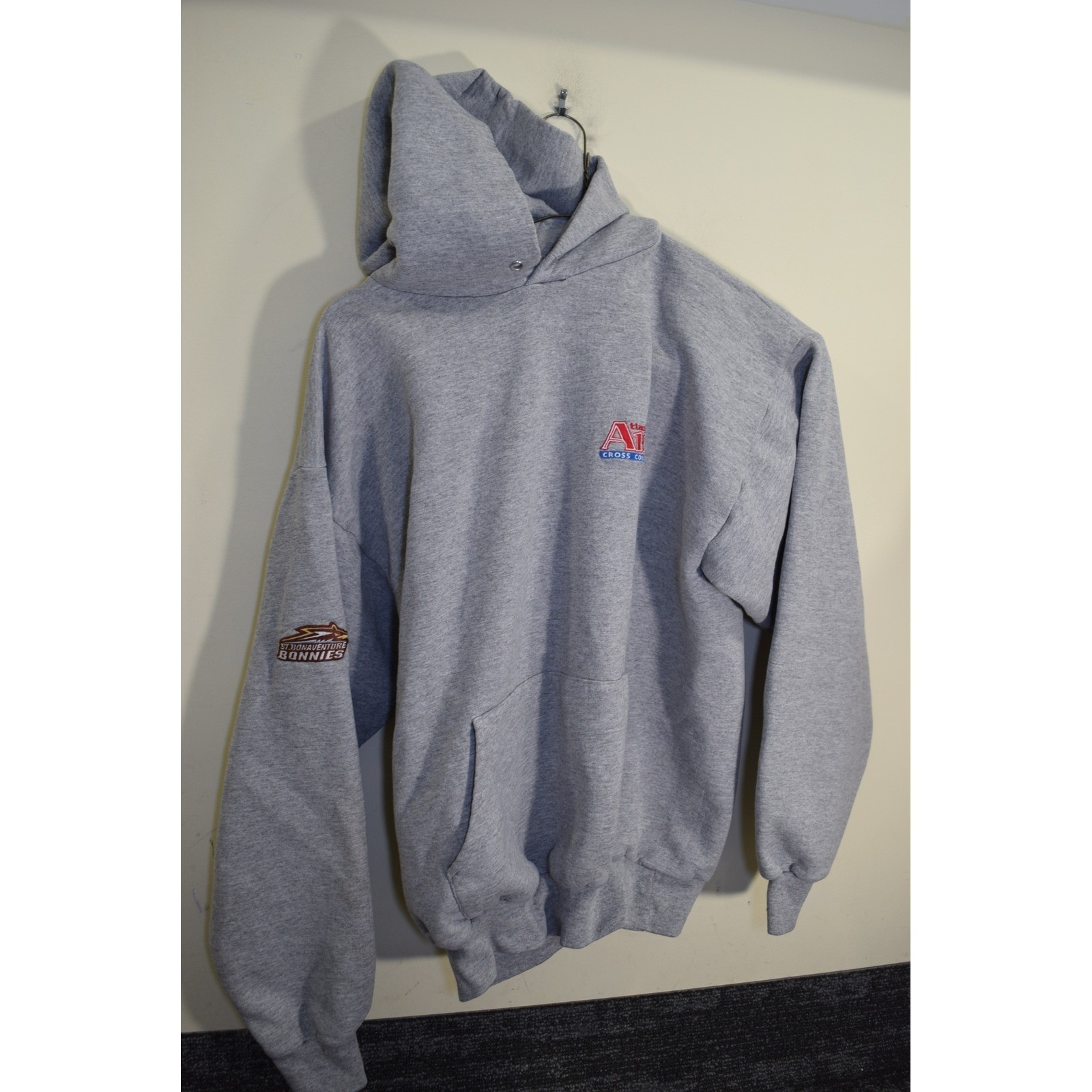 Vintage Champion St Bonaventure Bonnies Atlantic 10 Cross Country Hoodie MENS M