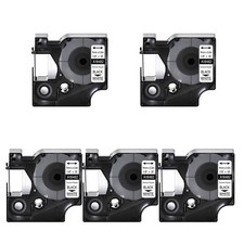 18482 Permanent Polyester Label Tape 9mm for Dymo Rhino 5200 4200 5000 6000 5PCS