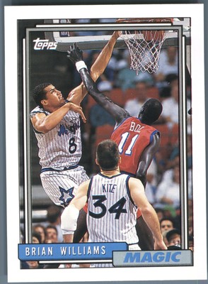 1992-93 Topps Orlando Magic Brian Williams #55