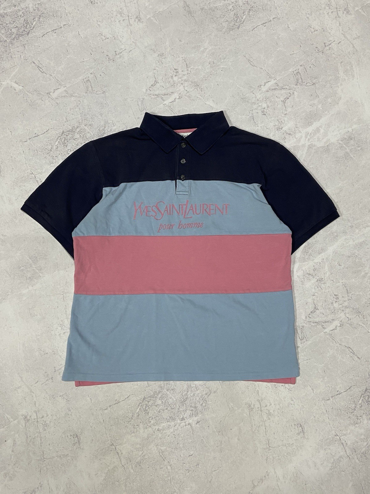 Polo Yves Saint Laurent grande logo vintage