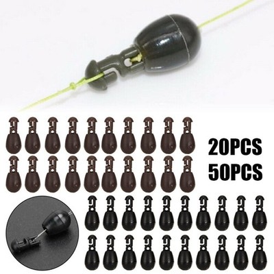 Quick Change Beads Set Terminal 20/50pcs Black Connector Feeder Fishing Hot