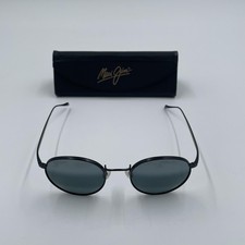 Maui Jim Nautilus Sunglasses Mens Titanium Polarized Black Round MJ544A-2M Japan