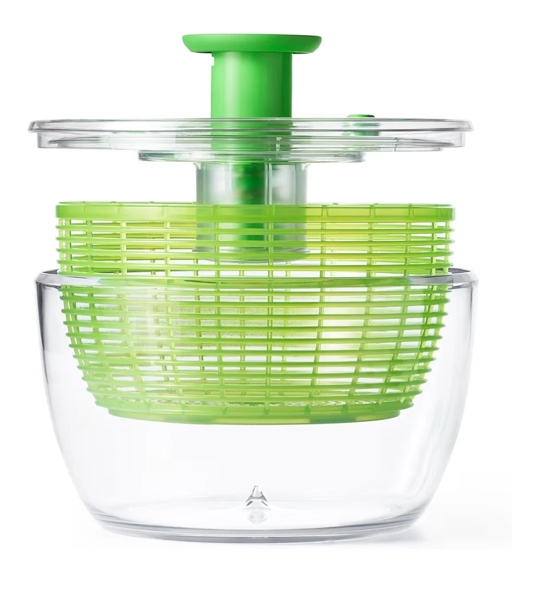 OXO Good Grips Large Green Salad Spinner One-Touch Pump Non-Slip Dishwasher Safe