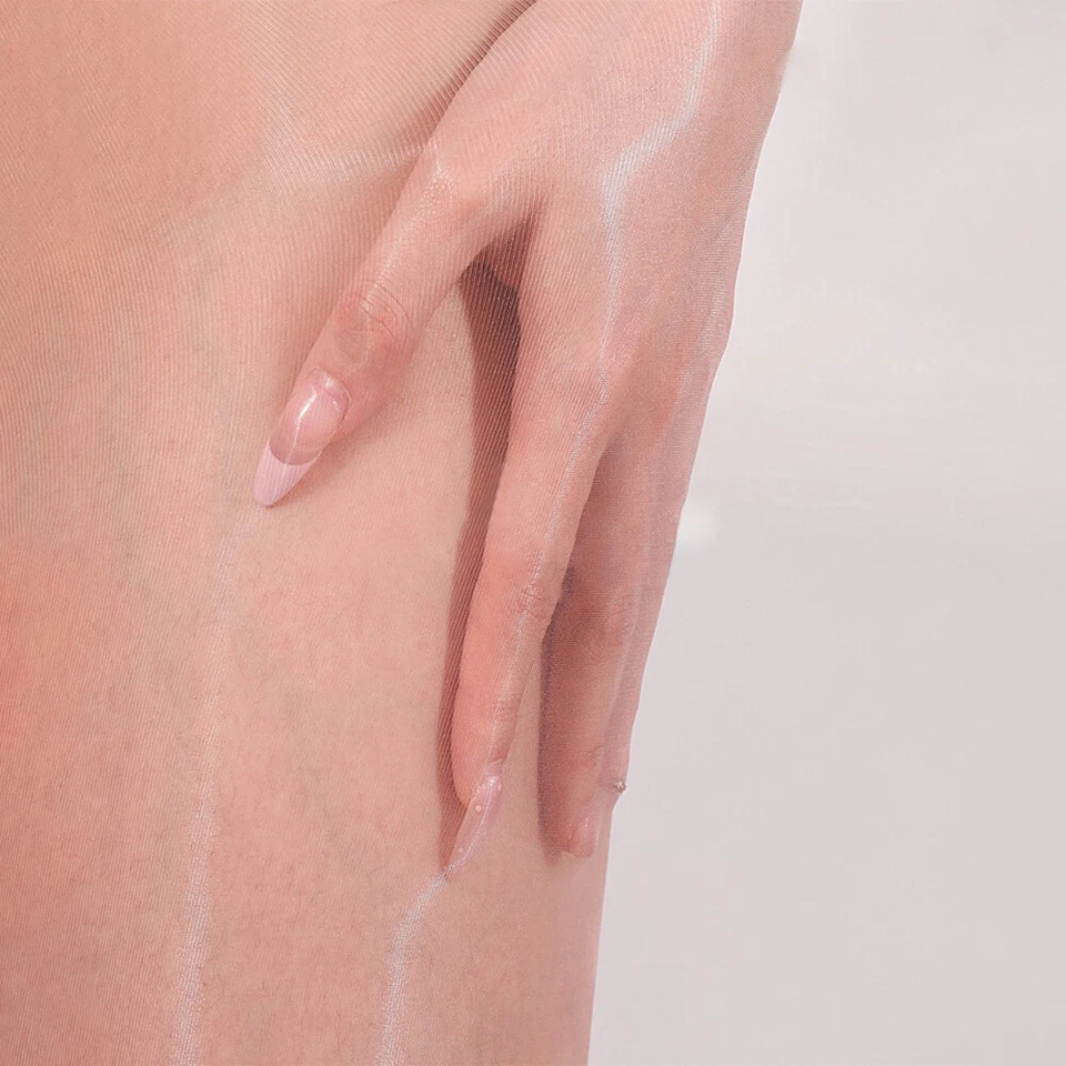 Medias transparentes 5D talla grande sin costuras de entrepierna profunda medias cintura alta Foto 3 de 4