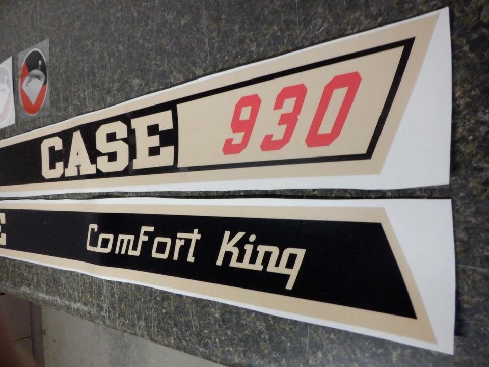 J.I. CASE 930 COMFORT KING DECALS. DRAFT-O-MATIC. RED NUMBERS, HOOD ONLY  VINYL - Image 3 of 4