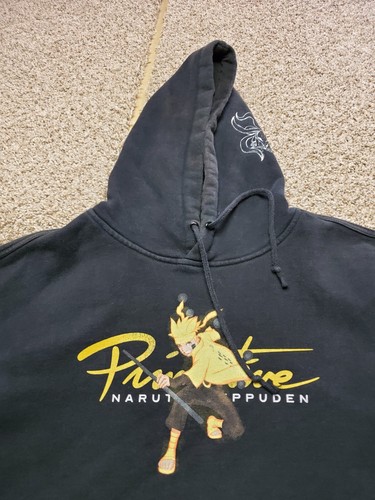Primitive x Naruto Shippuden Anime Hoodie Medium Mens Black Long Sleeve Pullover - Picture 6 of 12
