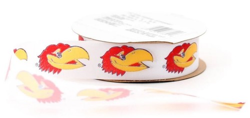 Kansas Jayhawks Ribbon - Licensed By Offray - Picture 3 of 7