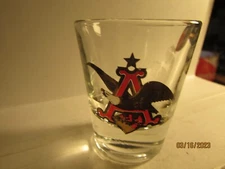 Vintage Budweiser-Anheuser Busch Flying A- standard shot glass -by Libbey-new