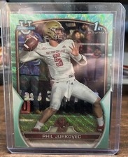 2022 Bowman University Chrome Base Aqua Wave #35 Phil Jurkovec 204/299