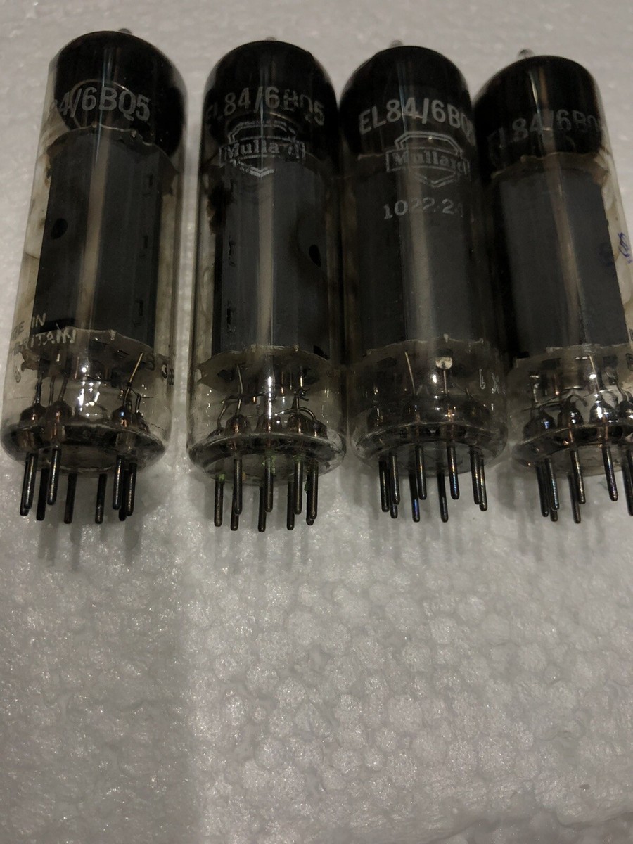 Mullard EL84/6BQ5 rX1 O getter Tested NOS Matched Quad | eBay