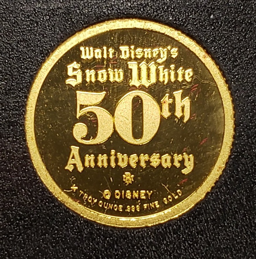 1/4 oz .999 Gold - Disney Snow White 50th Grumpy - Rarities